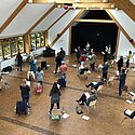 Probe mit ausreichend Abstand