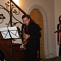 Mit starker Unterstützung - Christian am Saxophon
