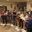Singen geht am Besten im Stehen
