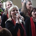 Claudia beim Solo