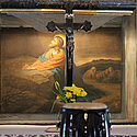 Der Altar der Evangelischen Kirche